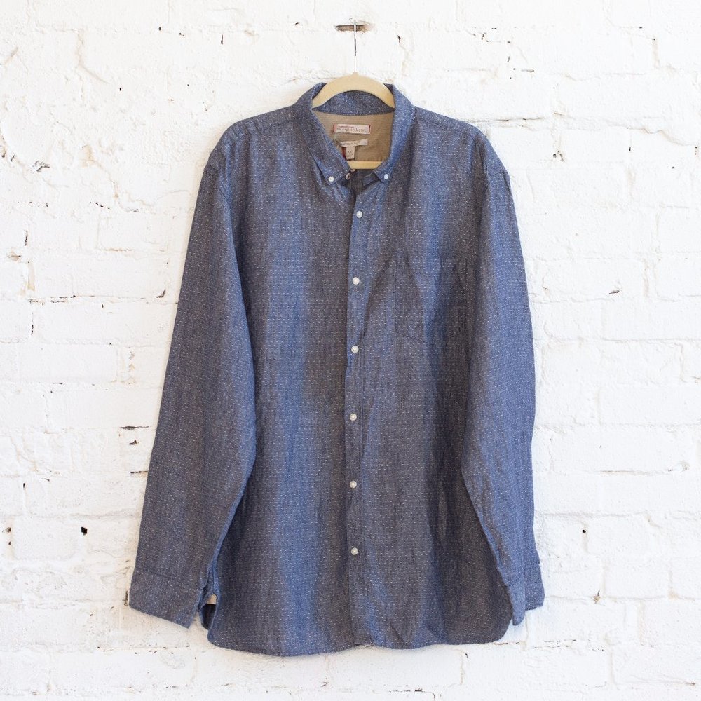 Banana Republic men's linen shirt XXL EUC
